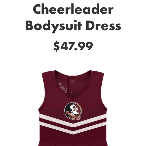 FLORIDA STATE SEMINOLES Infant Cheer Onesie - Picture 2 of 2